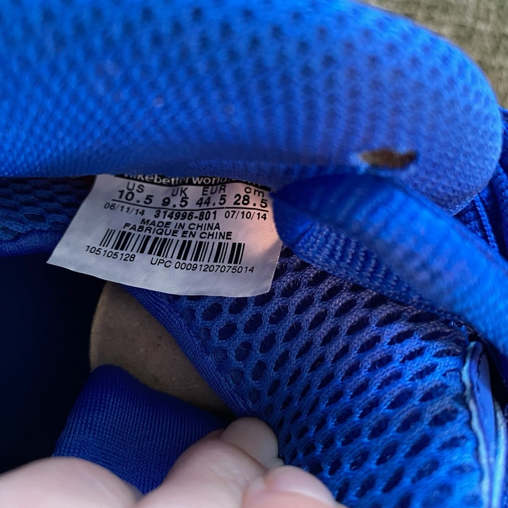 Nike Air Foamposite One Men’s Sneakers Blue and Orange - 10.5 - Picture 6 of 16